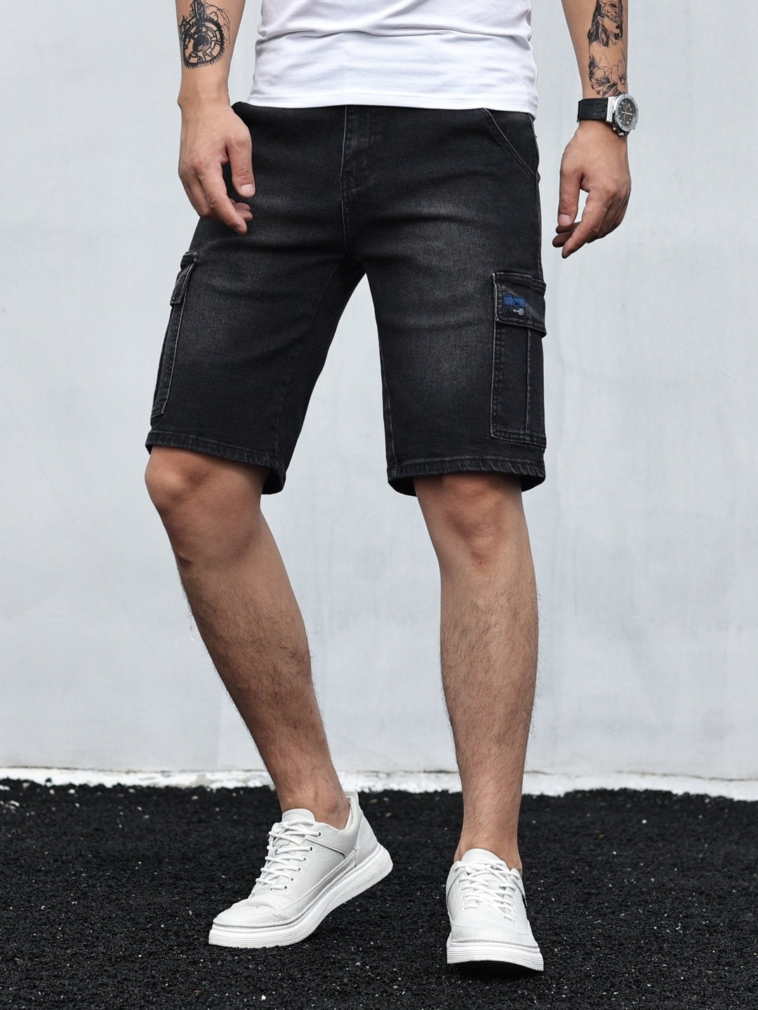 Basser - Heren Cargo Shorts | Verstelbare Tailleband 1
