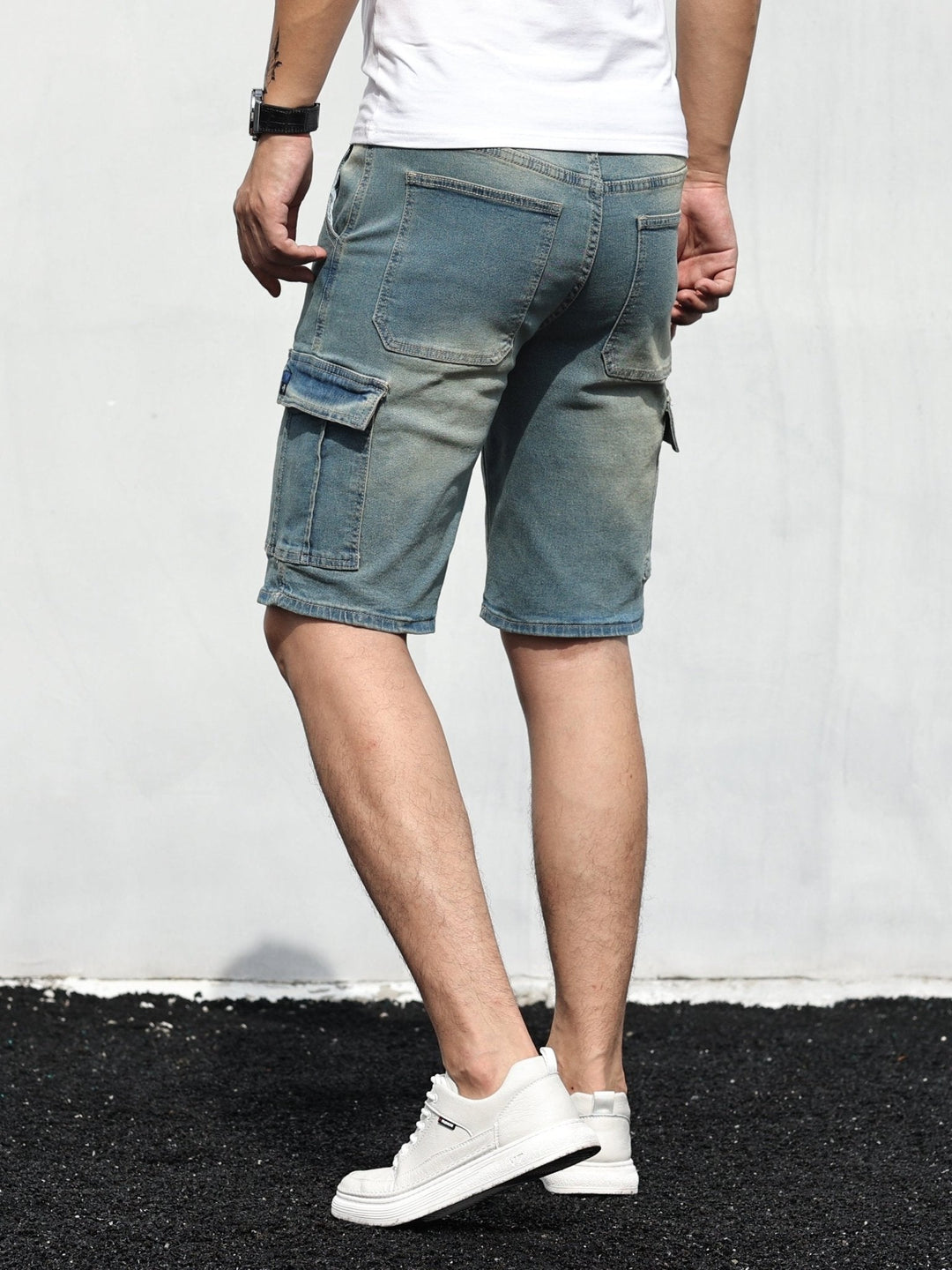 Basser - Heren Cargo Shorts | Verstelbare Tailleband 5