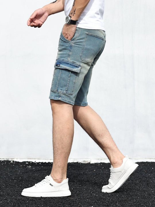Basser - Heren Cargo Shorts | Verstelbare Tailleband 8