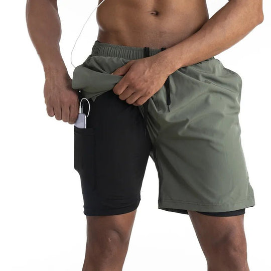 Basser - Heren Hardloop Shorts | Ingebouwde Liner 0