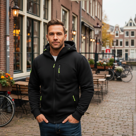 Basser - Heren Hoodie | Verstelbare Capuchon 1