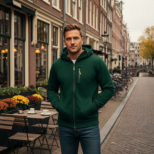 Basser - Heren Hoodie | Verstelbare Capuchon 4
