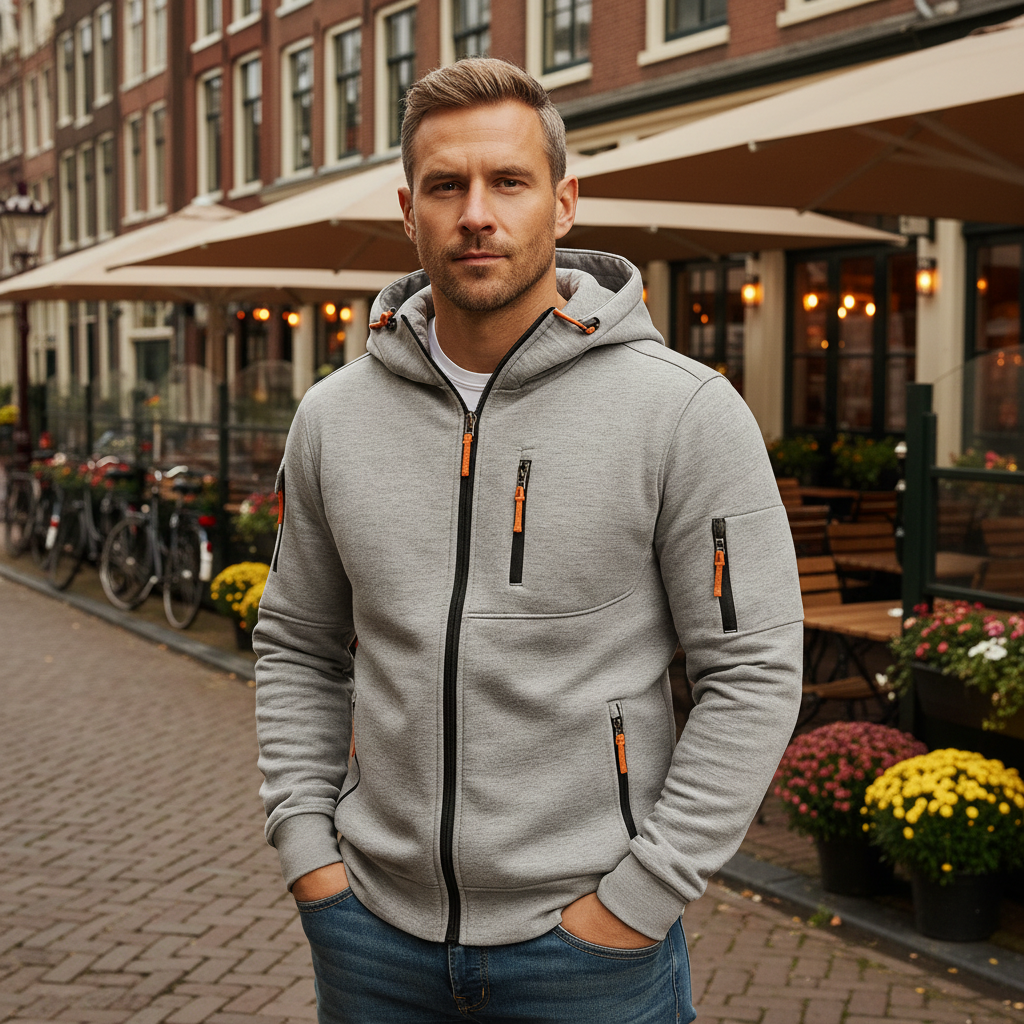 Basser - Heren Hoodie | Verstelbare Capuchon 5
