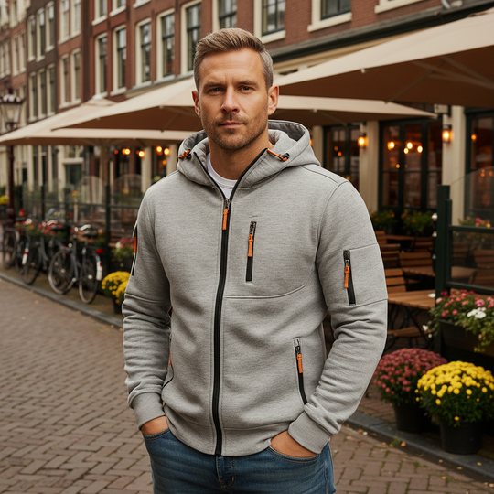 Basser - Heren Hoodie | Verstelbare Capuchon 5