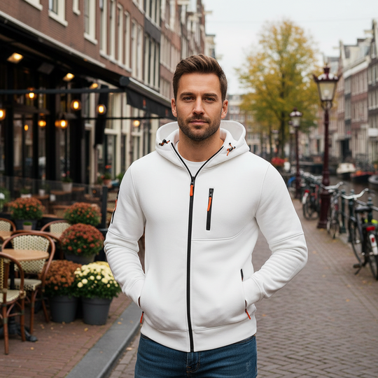 Basser - Heren Hoodie | Verstelbare Capuchon 6