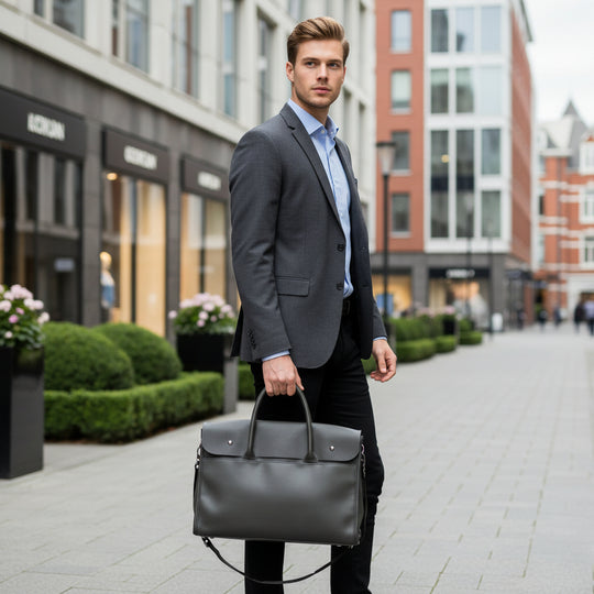 Basser - Heren Laptoptas 17 Inch | Professioneel Ontwerp 0