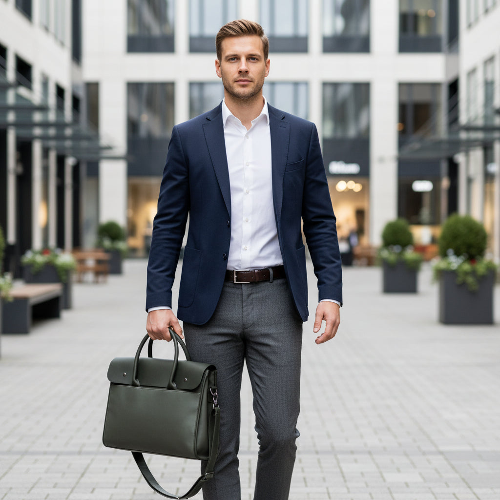 Basser - Heren Laptoptas 17 Inch | Professioneel Ontwerp 1