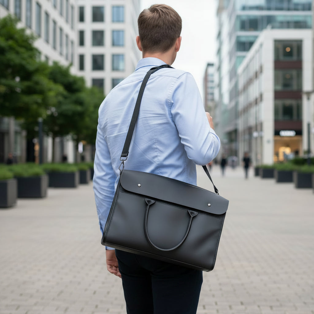 Basser - Heren Laptoptas 17 Inch | Professioneel Ontwerp 3