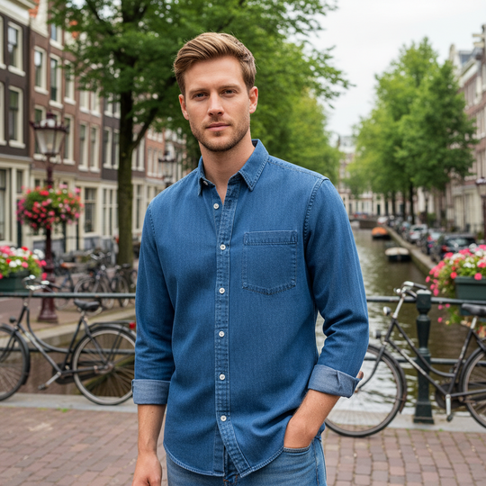 Basser - Heren Overhemd | Luchtig Design 5