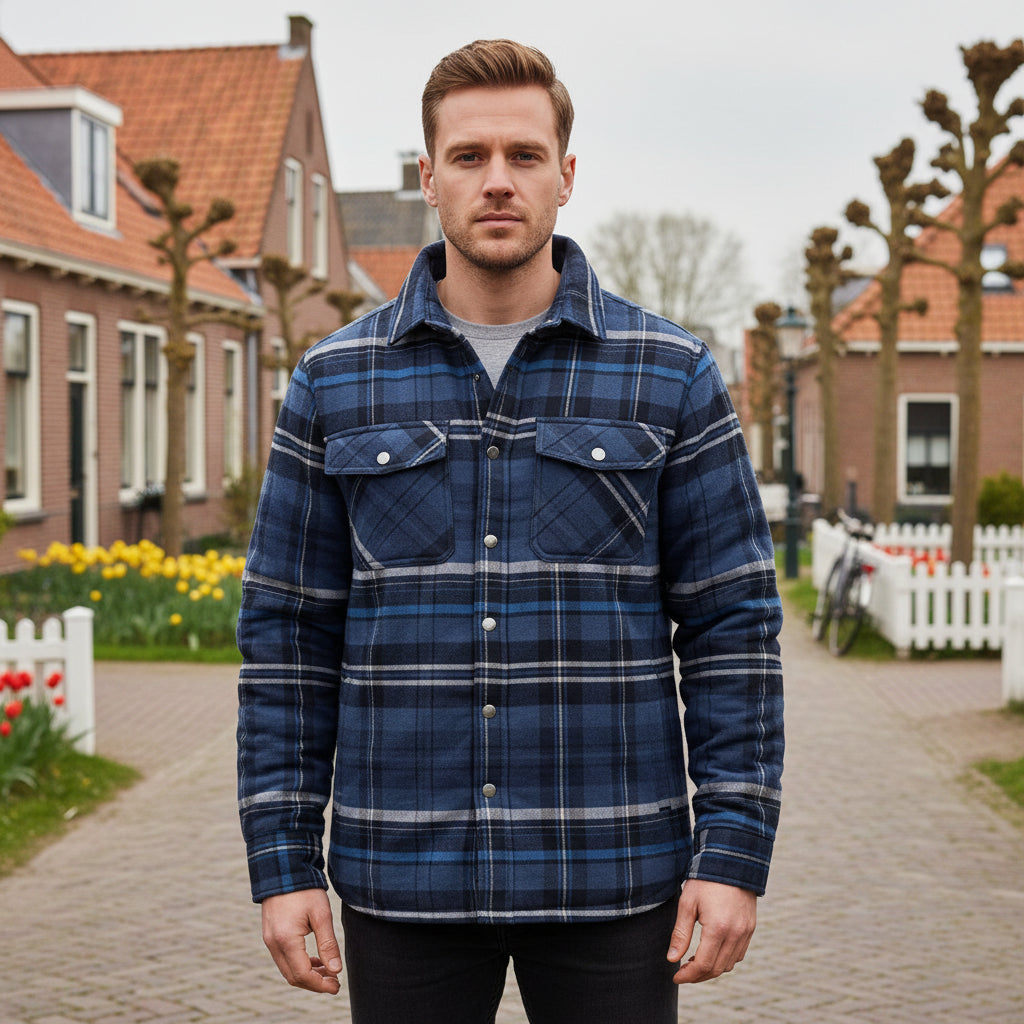 Basser - Heren Overshirt | Ruitpatroon 0