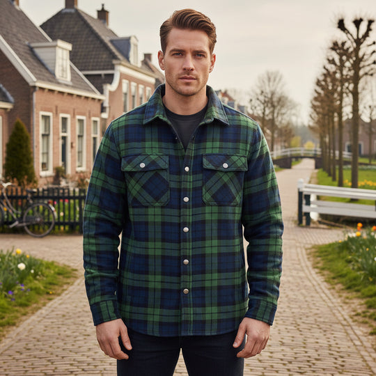 Basser - Heren Overshirt | Ruitpatroon 2