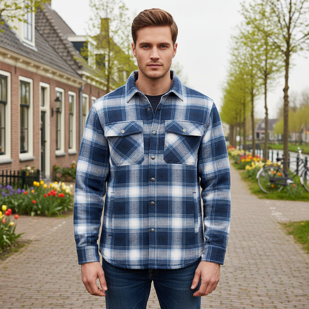 Basser - Heren Overshirt | Ruitpatroon 3
