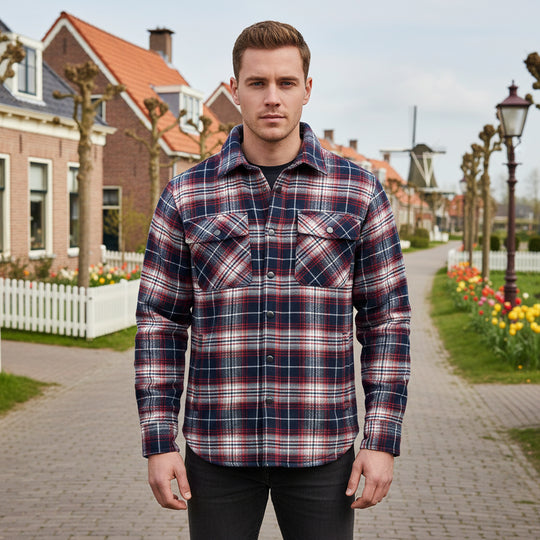Basser - Heren Overshirt | Ruitpatroon 4