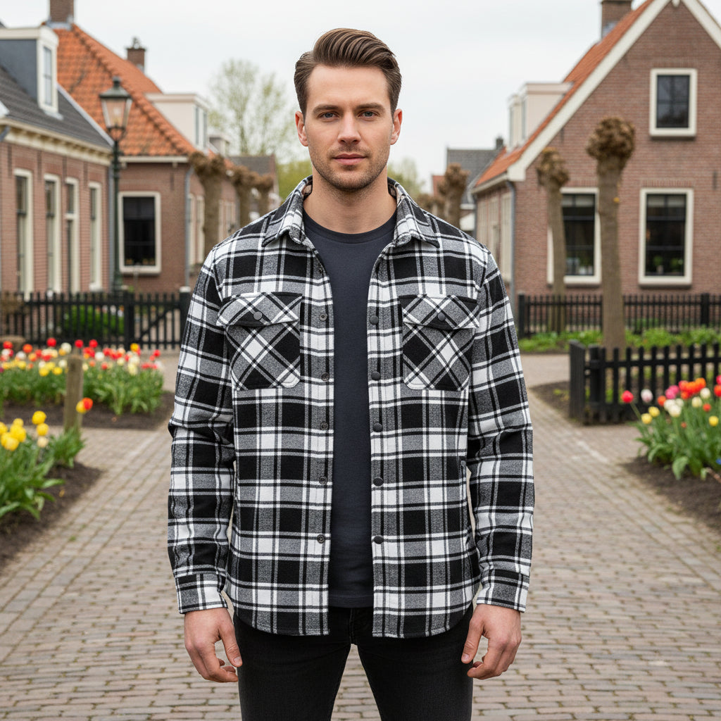 Basser - Heren Overshirt | Ruitpatroon 5