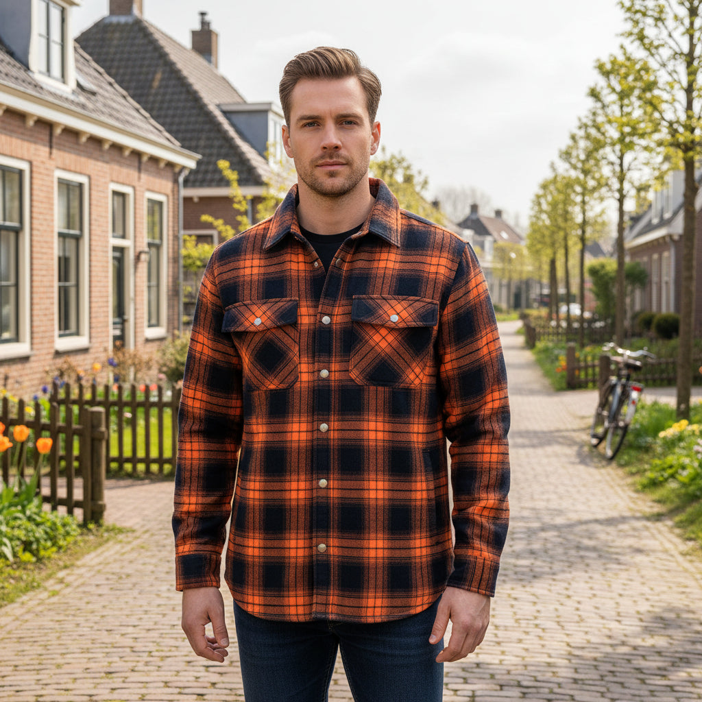 Basser - Heren Overshirt | Ruitpatroon 6
