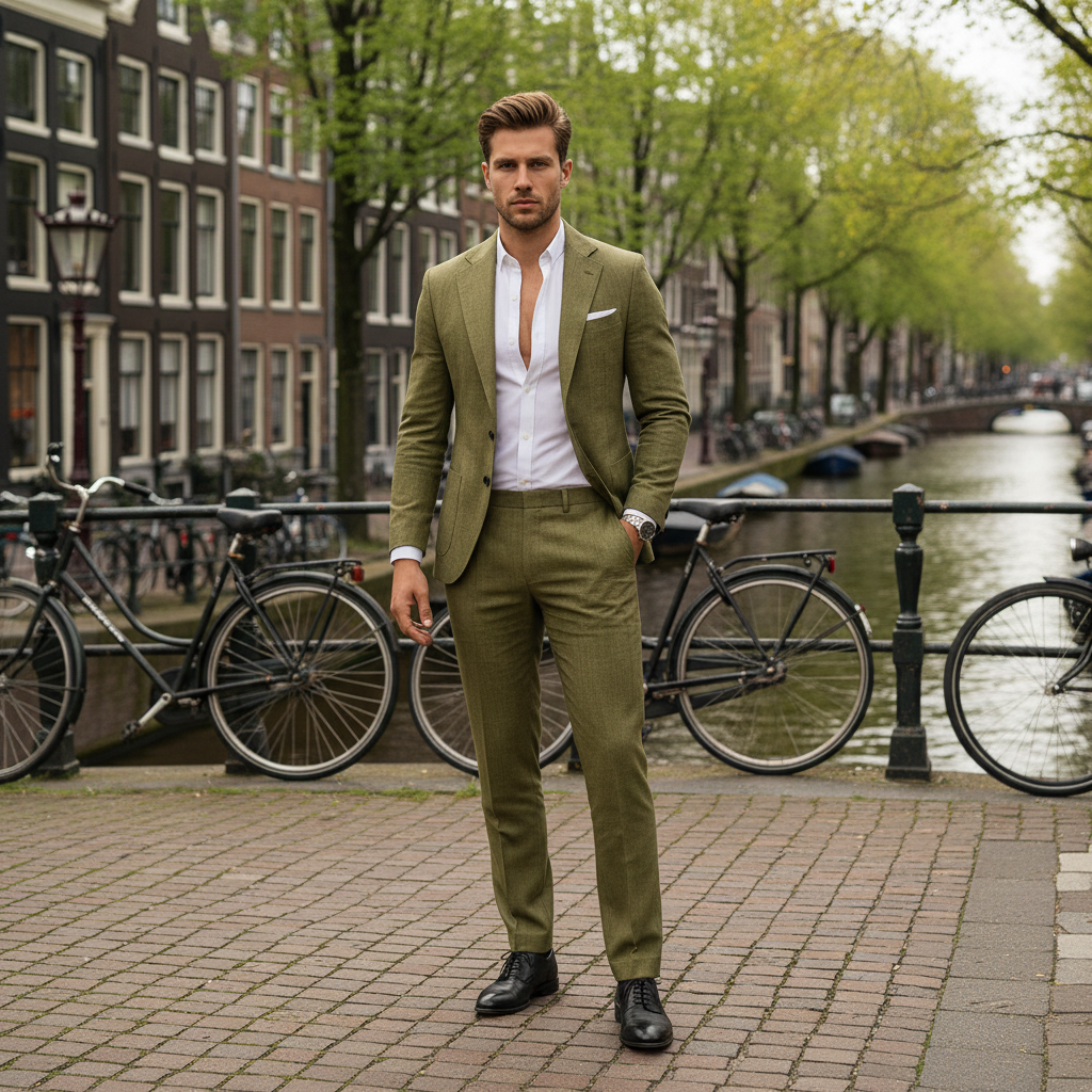 Basser - Heren Pak | Slim Fit Blazer en Broek 1