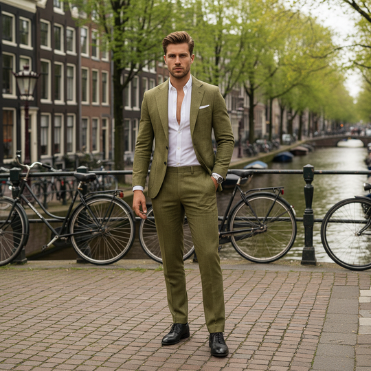 Basser - Heren Pak | Slim Fit Blazer en Broek 1