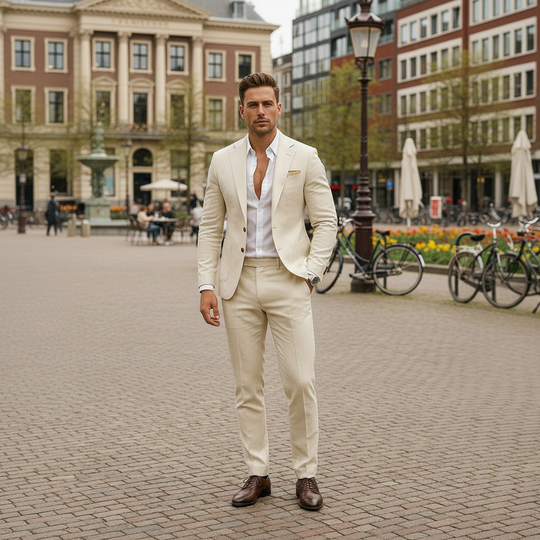Basser - Heren Pak | Slim Fit Blazer en Broek 3