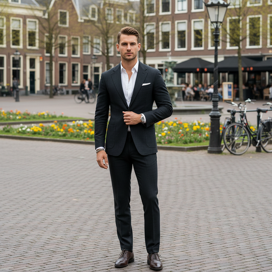 Basser - Heren Pak | Slim Fit Blazer en Broek 6