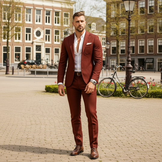 Basser - Heren Pak | Slim Fit Blazer en Broek 7
