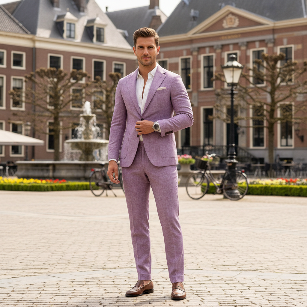 Basser - Heren Pak | Slim Fit Blazer en Broek 8