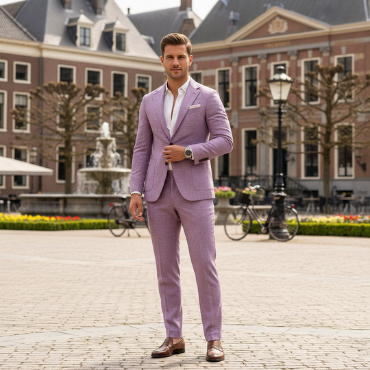 Basser - Heren Pak | Slim Fit Blazer en Broek 8
