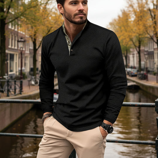 Basser - Heren Poloshirt | Lange Mouwen 2