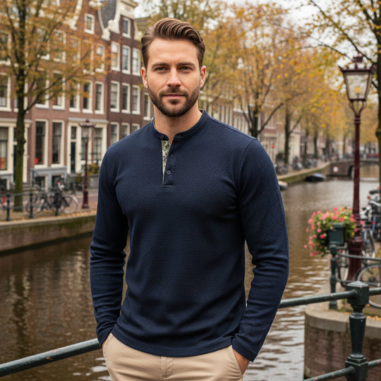 Basser - Heren Poloshirt | Lange Mouwen 4