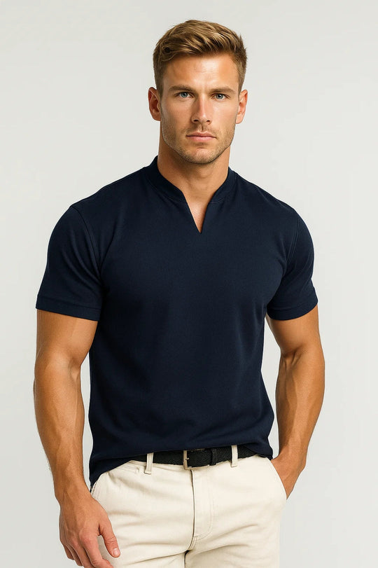 Basser - Heren Shirt | Splitkraag 0