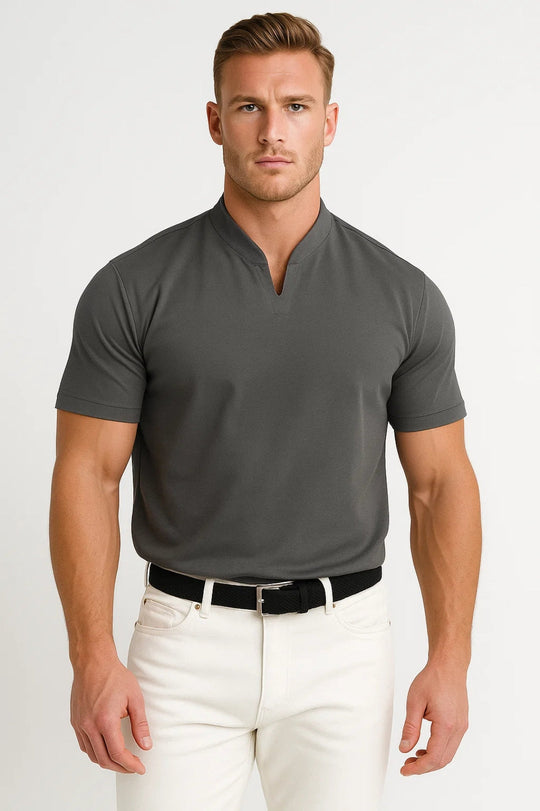 Basser - Heren Shirt | Splitkraag 2