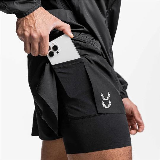 Basser - Heren Sport Shorts | 2-in-1 Ontwerp 1