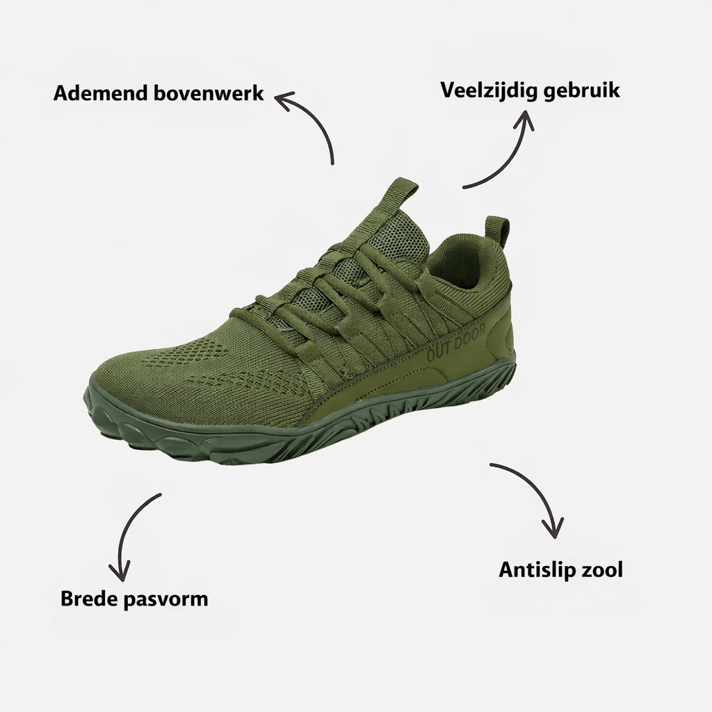 Basser - Heren Wandelschoenen | Ademend Bovenwerk 7