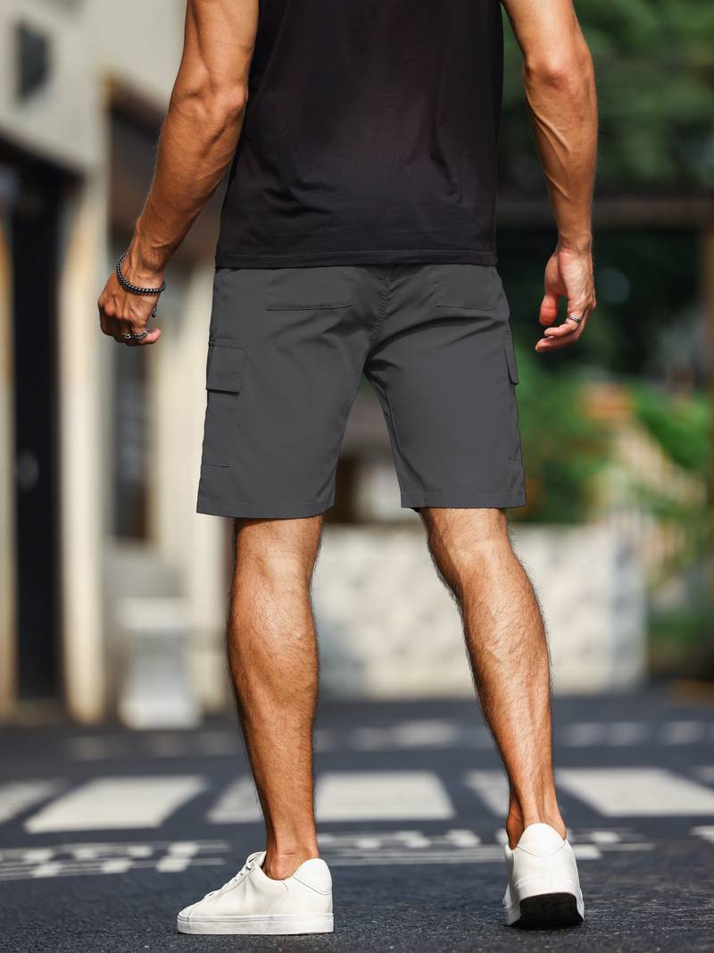 Finn Heren Cargo Shorts | Minimalistisch Ontwerp-Basser-Basser