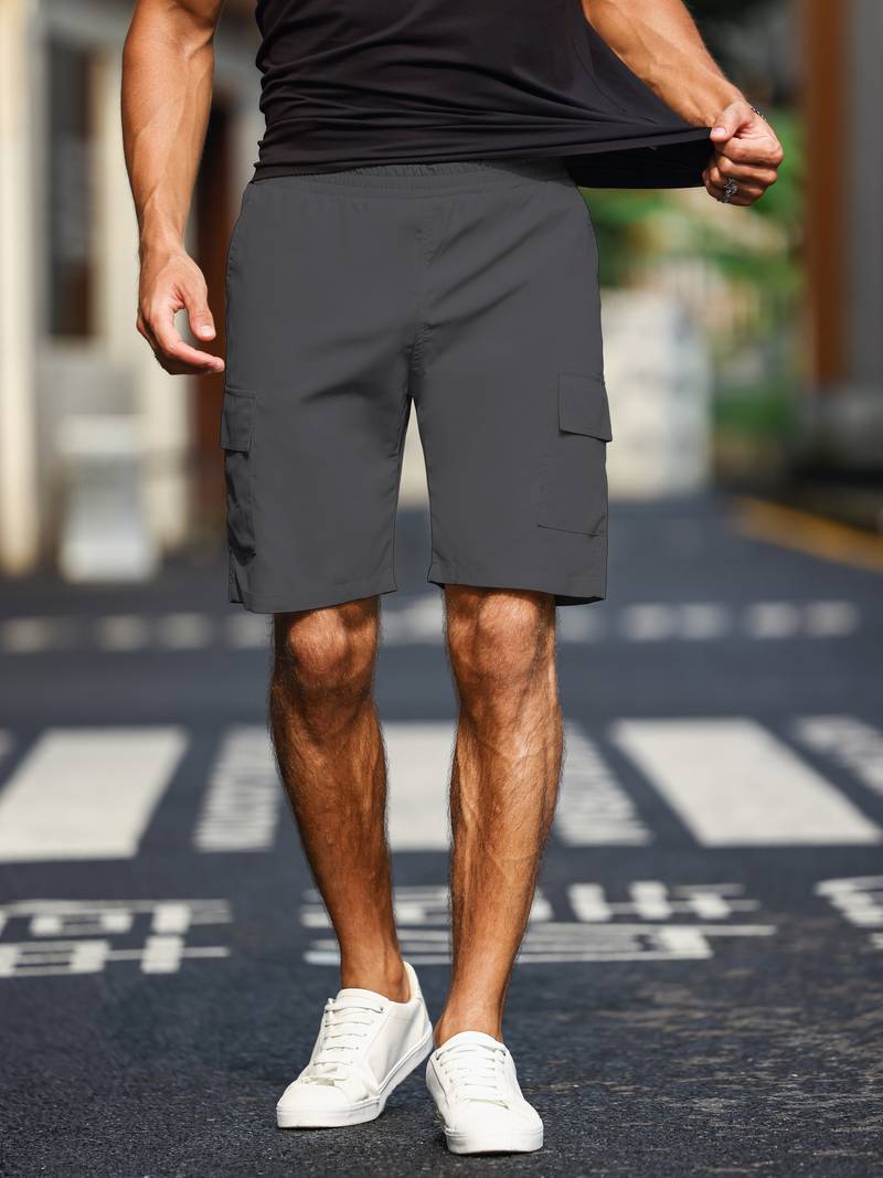 Finn Heren Cargo Shorts | Minimalistisch Ontwerp-Basser-Basser