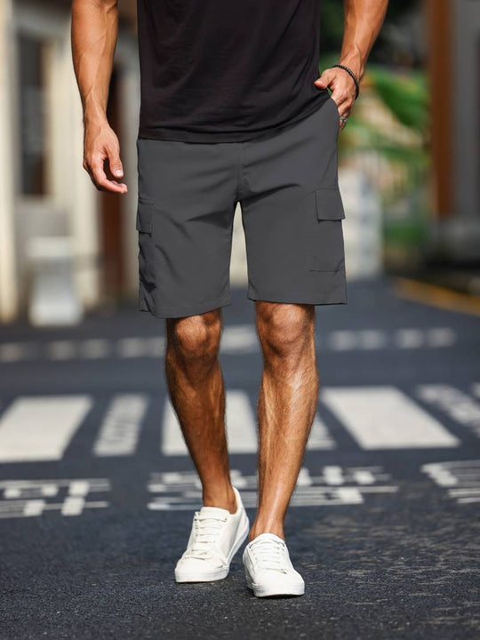 Finn Heren Cargo Shorts | Minimalistisch Ontwerp-Basser-Grijs-S-Basser