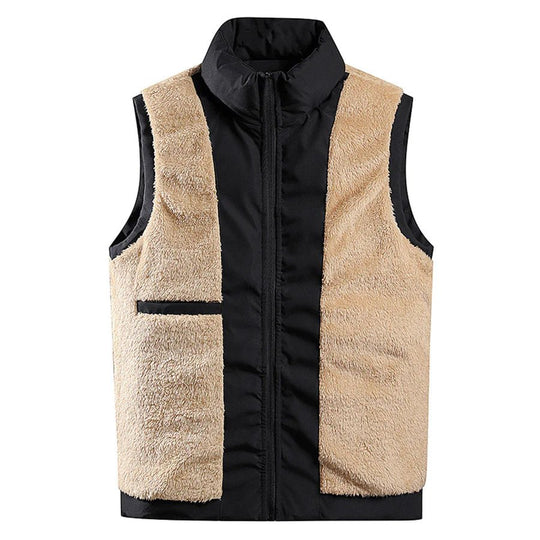 James – Heren Dubbelzijdige Bodywarmer | Stijlvolle Lamswol Look-Basser-Basser