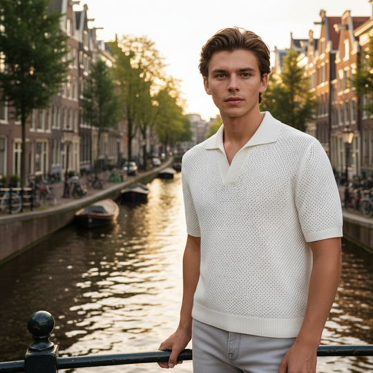 Jason – Heren Poloshirt | Witte Polo met Ademend Comfort en Stijl-Basser-Basser