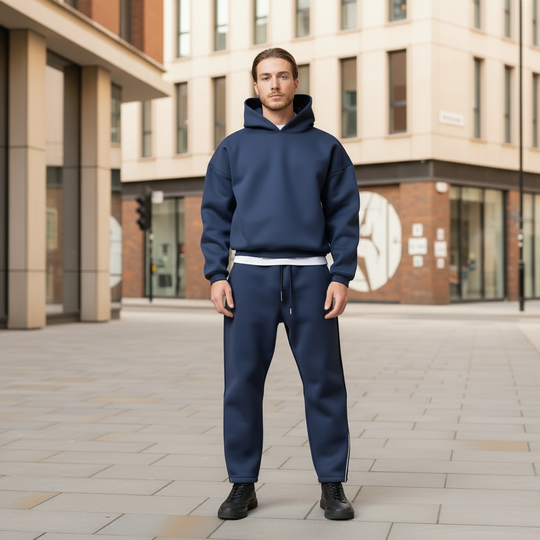 Kasper Heren Trainingspak | Moderne Snit-Basser-Blauw-S-Basser