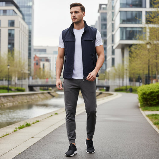 Kasper Heren Vest | Ademend Ontwerp-Basser-Donkerblauw-XS-Basser