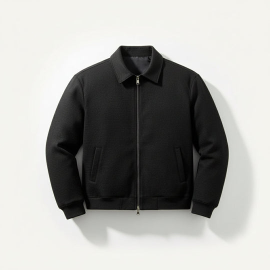 Liam – Heren Jacket | Sportieve Polokraag met Elegante Touch-Basser-Marineblauw-M-Basser
