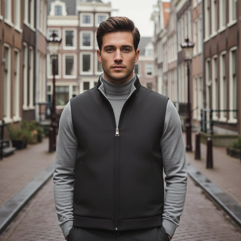 Mike – Heren Gilet | Omkeerbare Lichtgewicht Bodywarmer voor Comfortabele Stijl-Basser-Basser