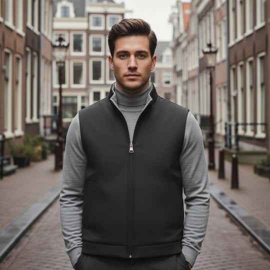 Mike – Heren Gilet | Omkeerbare Lichtgewicht Bodywarmer voor Comfortabele Stijl-Basser-Basser