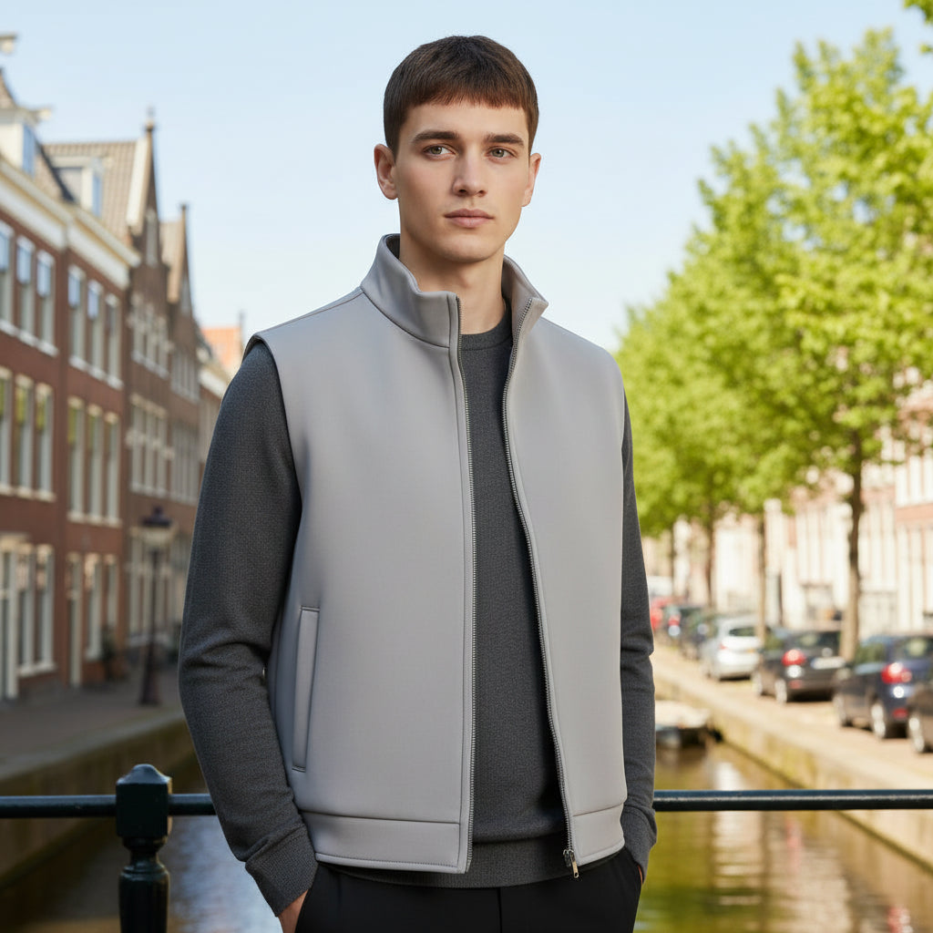 Milan Heren Bodywarmer | Zwarte Reversible Design-Basser-Basser