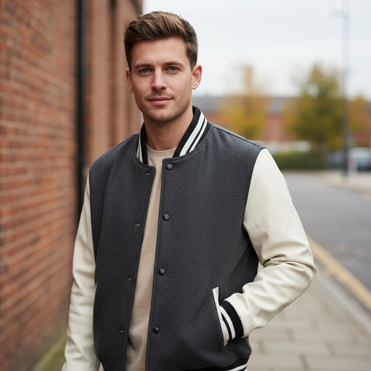 Milan Heren Jas | Tailored Fit-Basser-Grijs-M-Basser