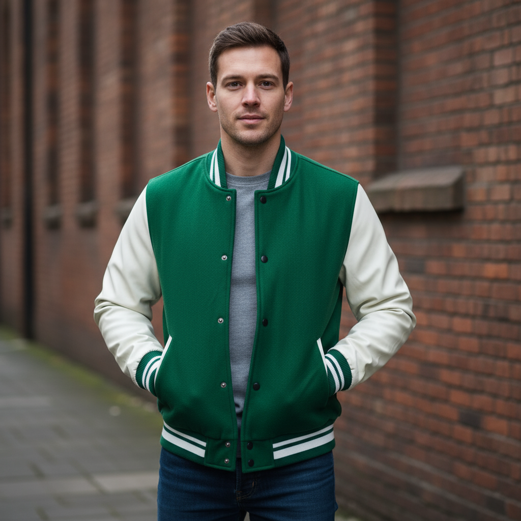Milan Heren Jas | Tailored Fit-Basser-Groen-M-Basser