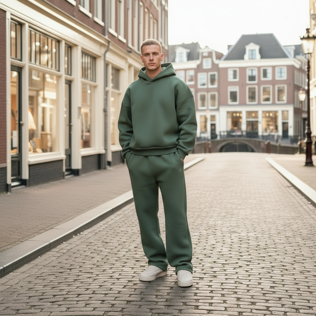 Noah – Heren Set | Stijlvolle Comfortabele Tweedelige Outfit-Herenkleding-Basser-Basser