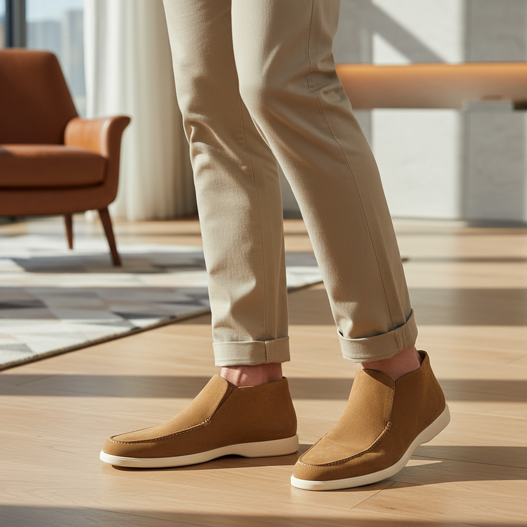 Ruben Heren Loafers Zwart | Minimalistisch Design-Basser-Bruin-6-Basser