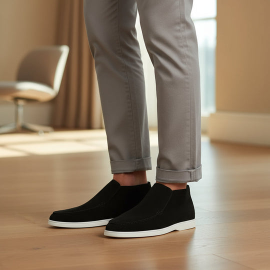 Ruben Heren Loafers Zwart | Minimalistisch Design-Basser-Zwart-6-Basser