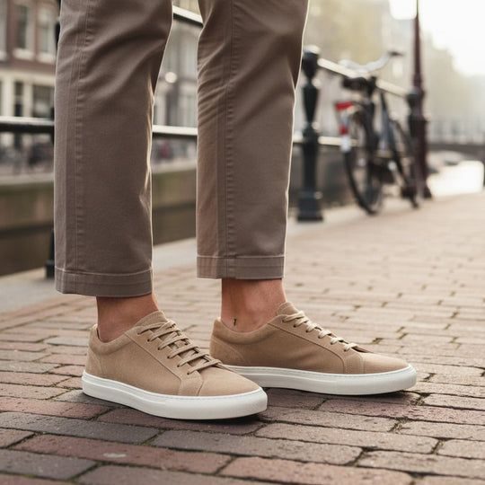 Sven – Heren Sneakers | Tijdloos Oxford Design met Comfortabele Pasvorm-Sneakers-Basser-Basser
