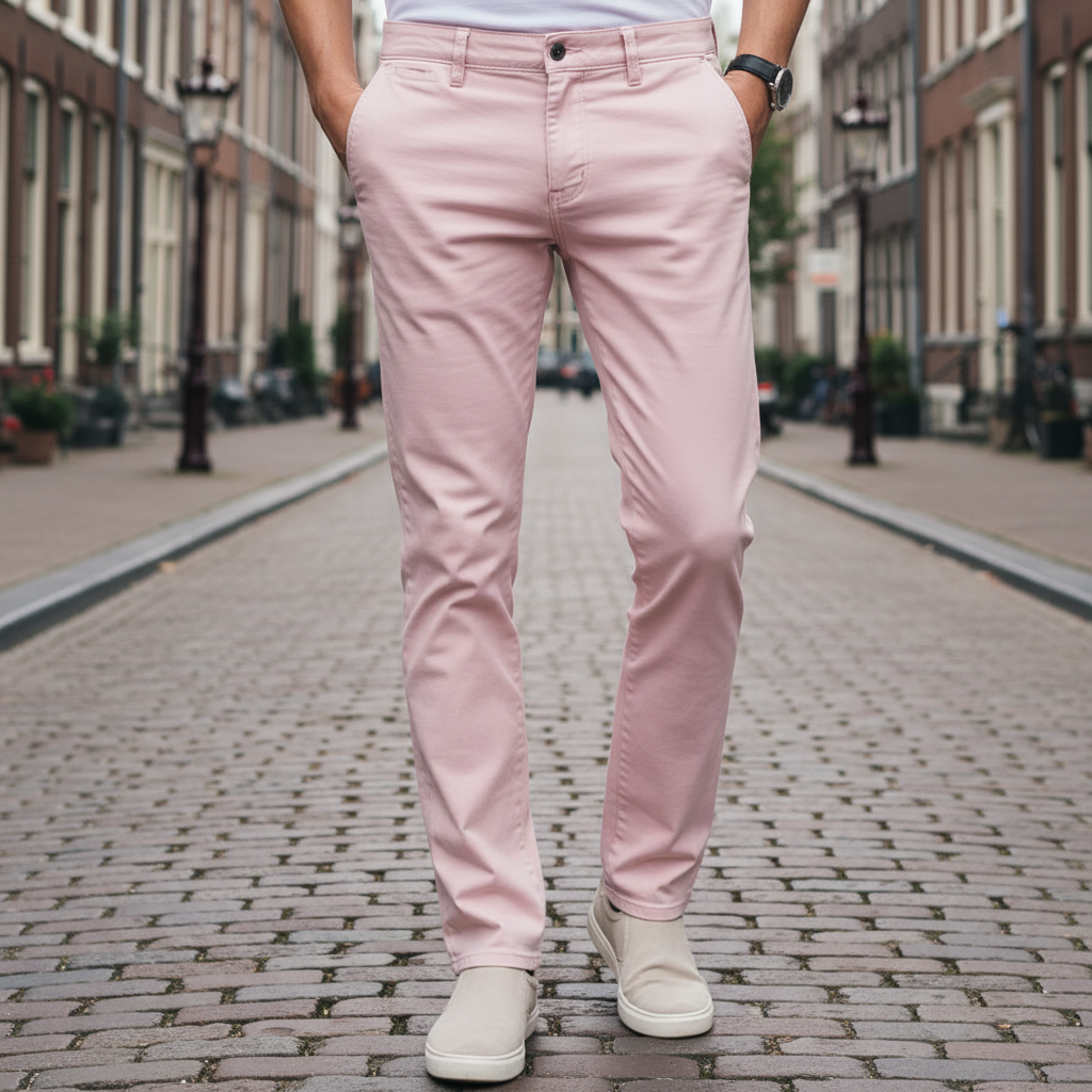 Teun – Heren Chino Broek | Slim Fit, Modern Design-Herenbroeken-Basser-Basser